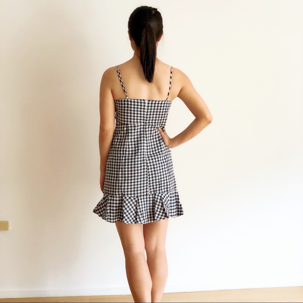 🎉3X HP🎉Gingham Bow Ruffle Dress - Picture 2 of 4